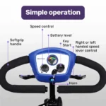 NNEMB SmartRider Folding Electric Mobility Scooter-Black & Blue - Image 4