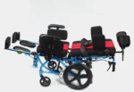 High Back Reclining Wheelchair For Kids Cerebral Palsy Fully Lying Wheelchair - Image 4